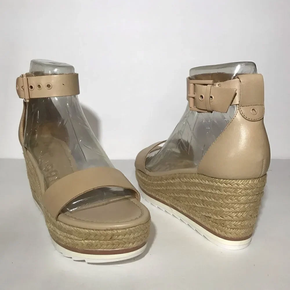 Marc Fisher Zako Leather Espadrille Sandals